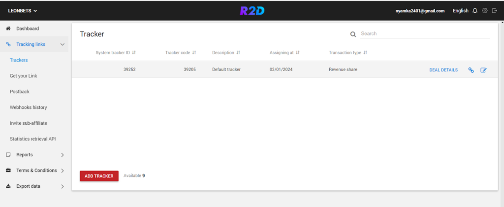 Обзор на мультибрендовую партнерскую программу R2D Partners для гемблинга и беттинга  