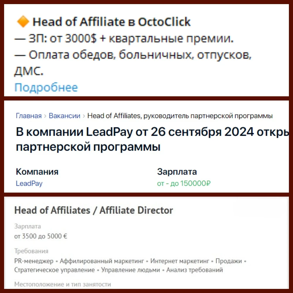 Head of Affiliates: стиль жизни или бесконечная гонка за конверсией