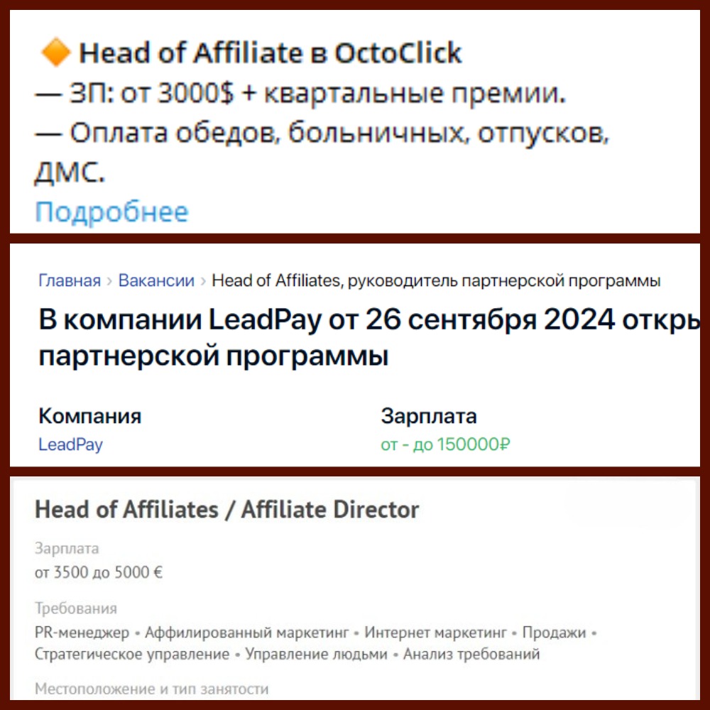 Head of Affiliates: стиль жизни или бесконечная гонка за конверсией