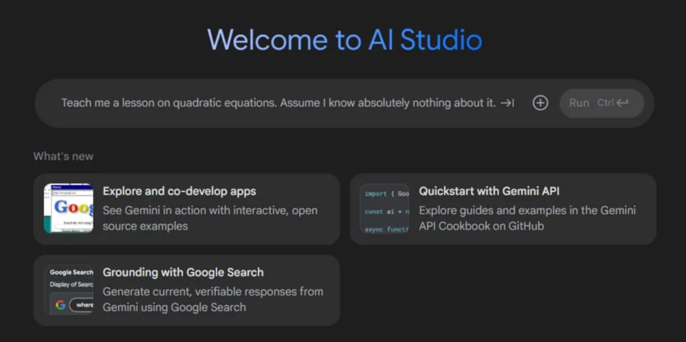 Google AI Studio