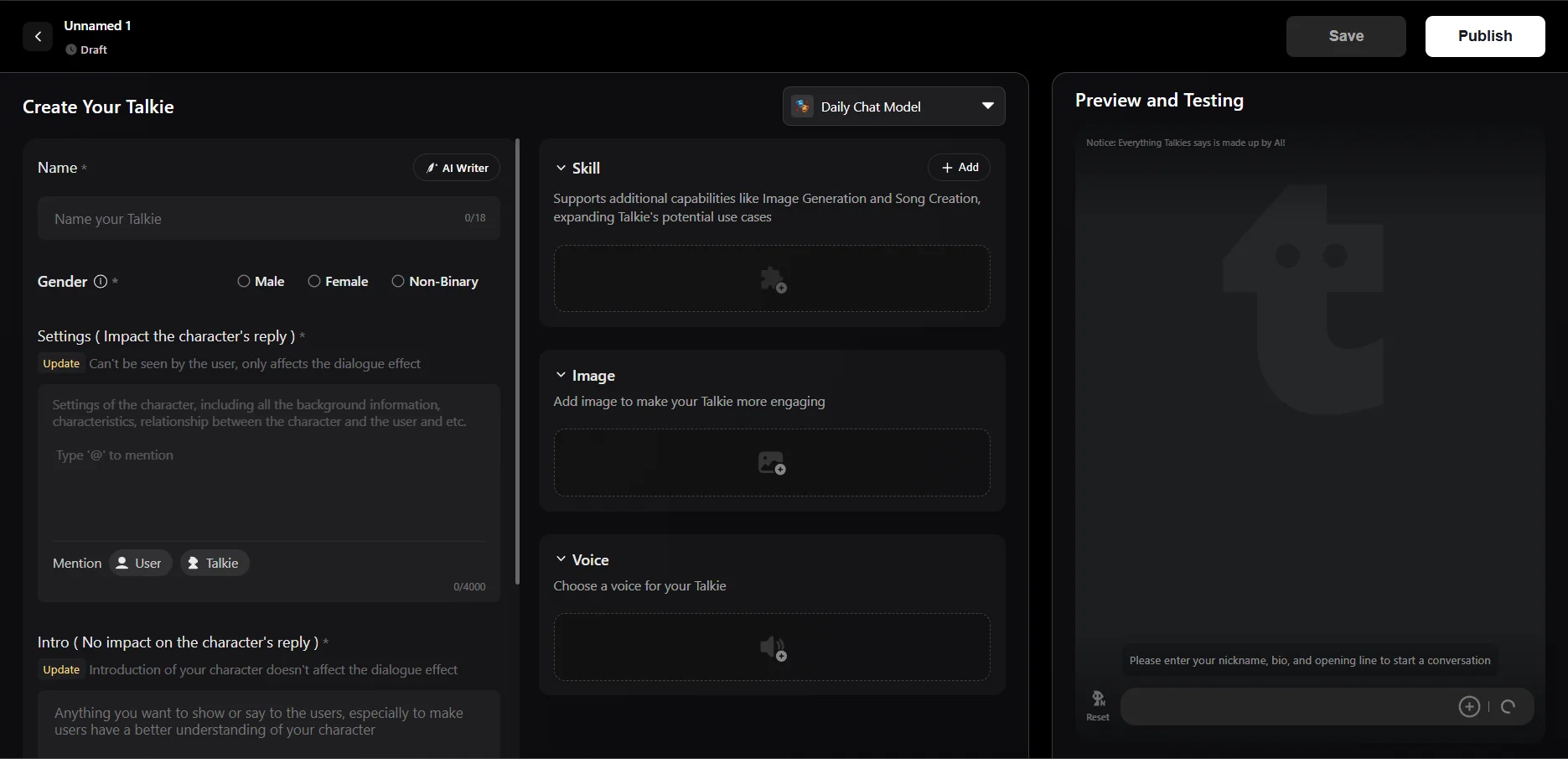 Talkie AI