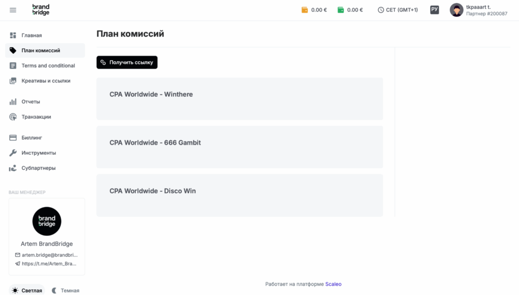 Обзор Brand Bridge: in-house офферы, отсутствие лимита по капам и лояльность к новичкам