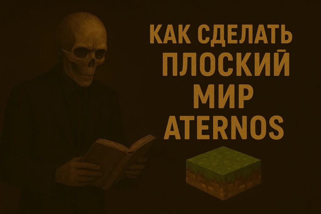 Как создать плоский мир в Minecraft на Aternos
