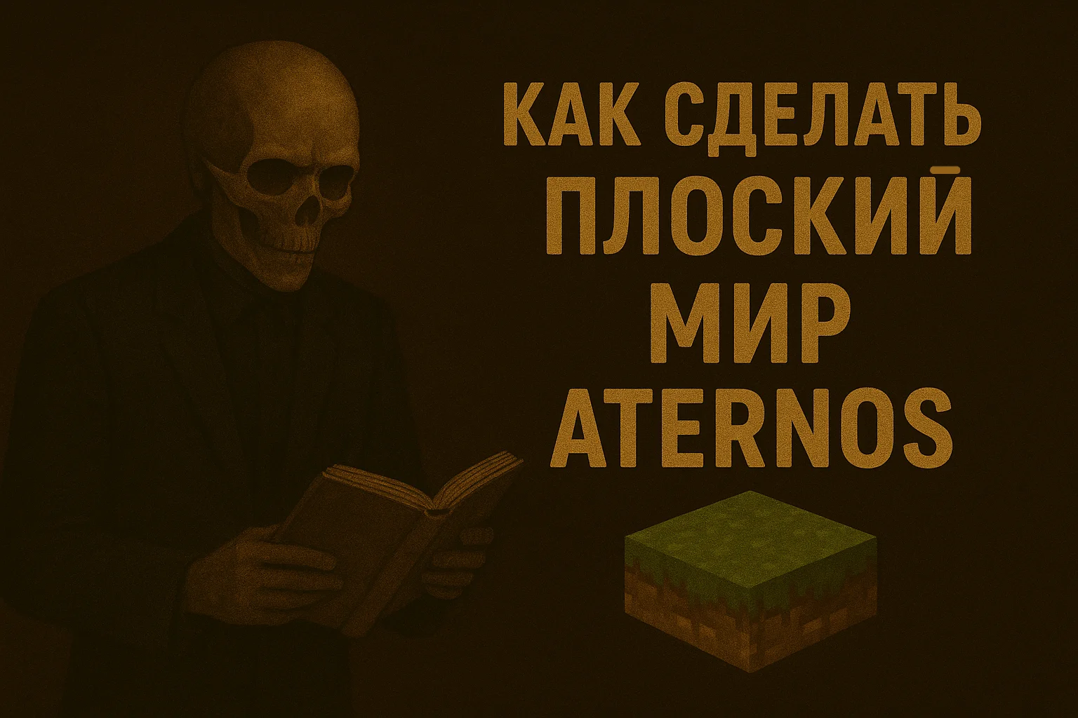 Как создать плоский мир в Minecraft на Aternos