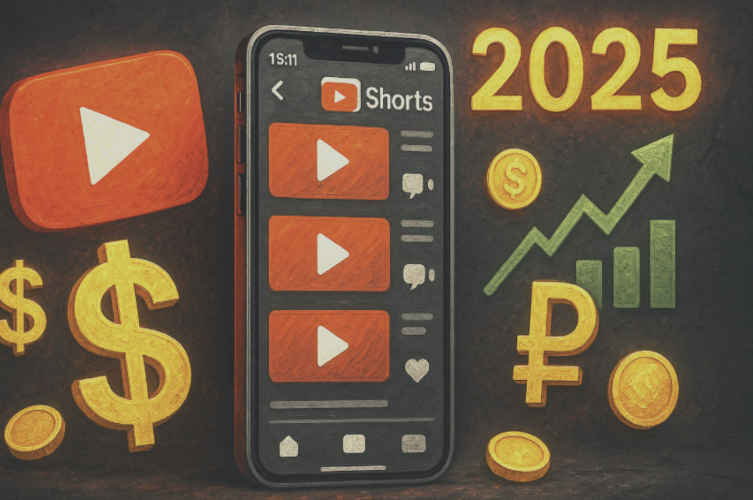 Как зарабатывают на YouTube Shorts в 2025 году
