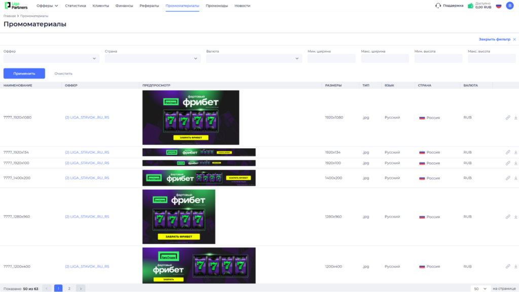 Обзор Liga Partners: узнаваемый бренд, прямой рекламодатель и высокие ставки
