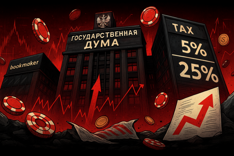 Госдума одобрила рост налогов для букмекеров: давление на легальный рынок беттинга растет