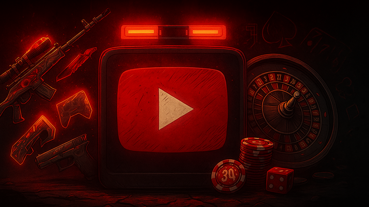 YouTube прикроет скин-гемблинг: с 17 ноября видео и реклама сайтов ставок уйдут под бан