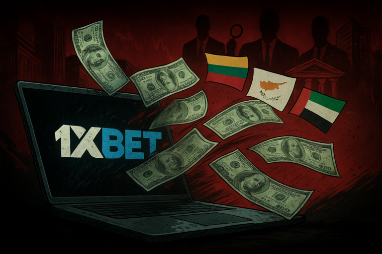 1xBet заподозрили в отмывании миллиардов через украинские банки — деньги выводили под видом IT-услуг