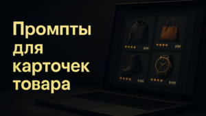 Промпты для карточек товара: как нейросеть сделает фото и описание для маркетплейсов