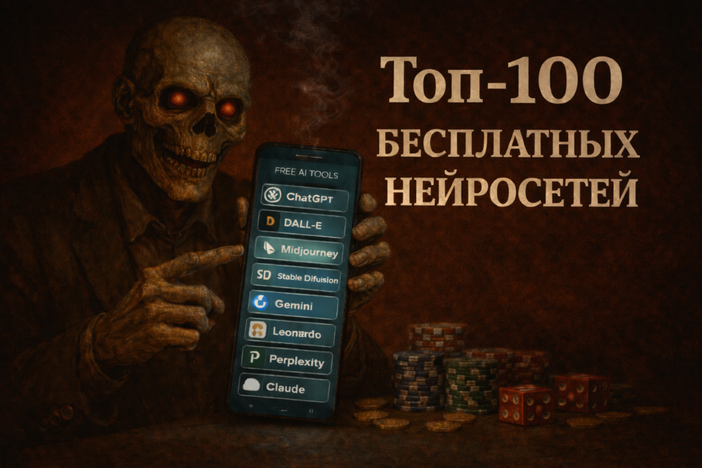 Топ-100 бесплатных нейросетей: полный рейтинг ИИ-сервисов на 2026 год