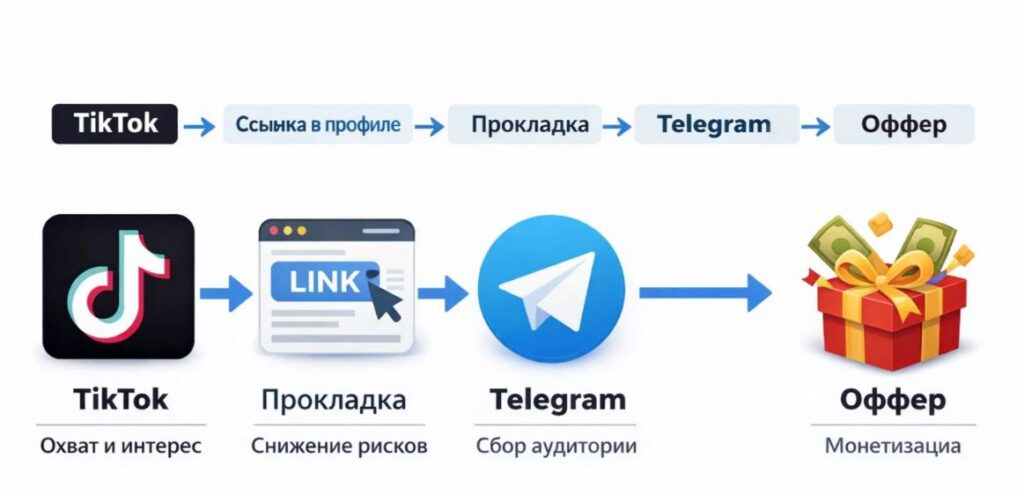 Рабочая связка TikTok - гемблинг в 2026 году