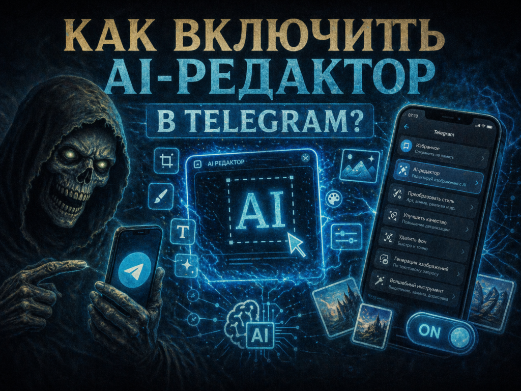 ИИ-редактор в Telegram: как включить, отключить и зачем вообще он нужен
