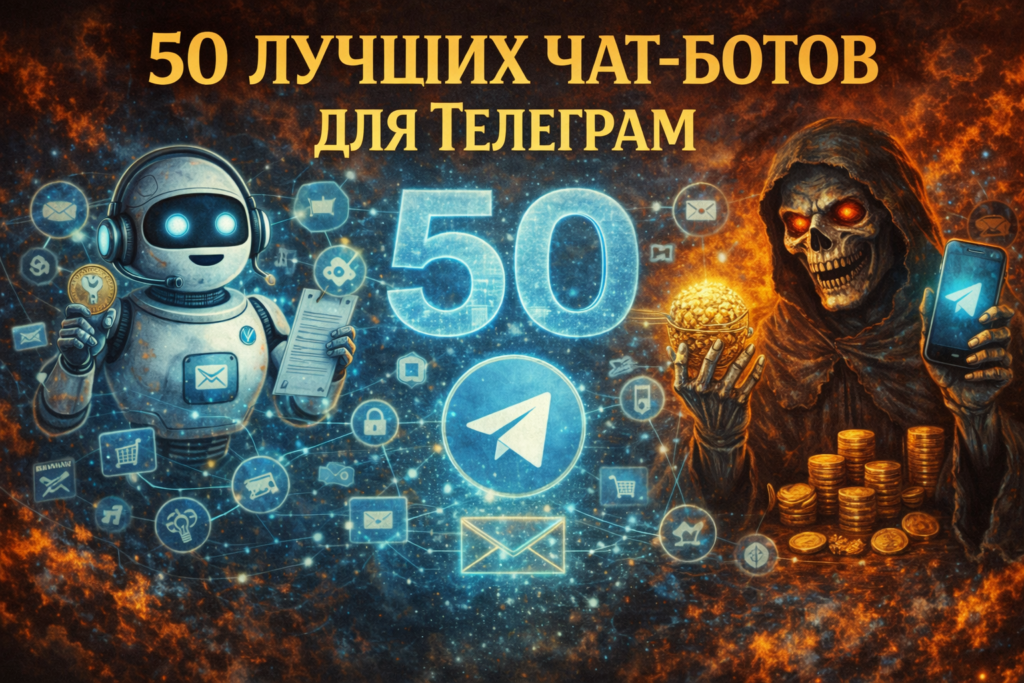 Обзор 50 полезных чат-ботов для Telegram в 2026