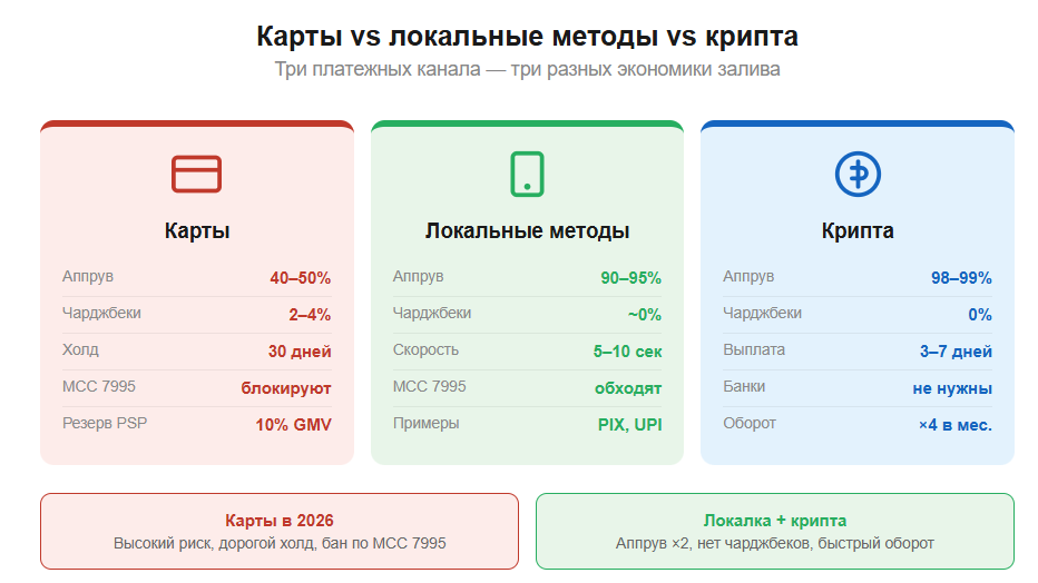 Что происходит с платежками в гемблинге в 2026: ограничения, баны и обходные решения