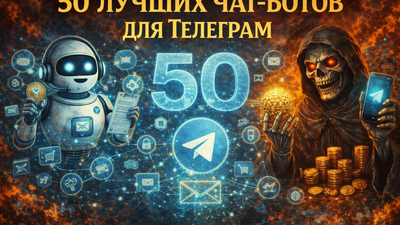 Обзор 50 полезных чат-ботов для Telegram в 2026