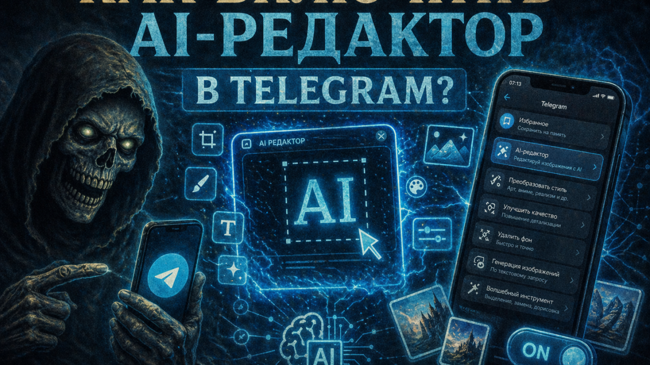 ИИ-редактор в Telegram: как включить, отключить и зачем вообще он нужен