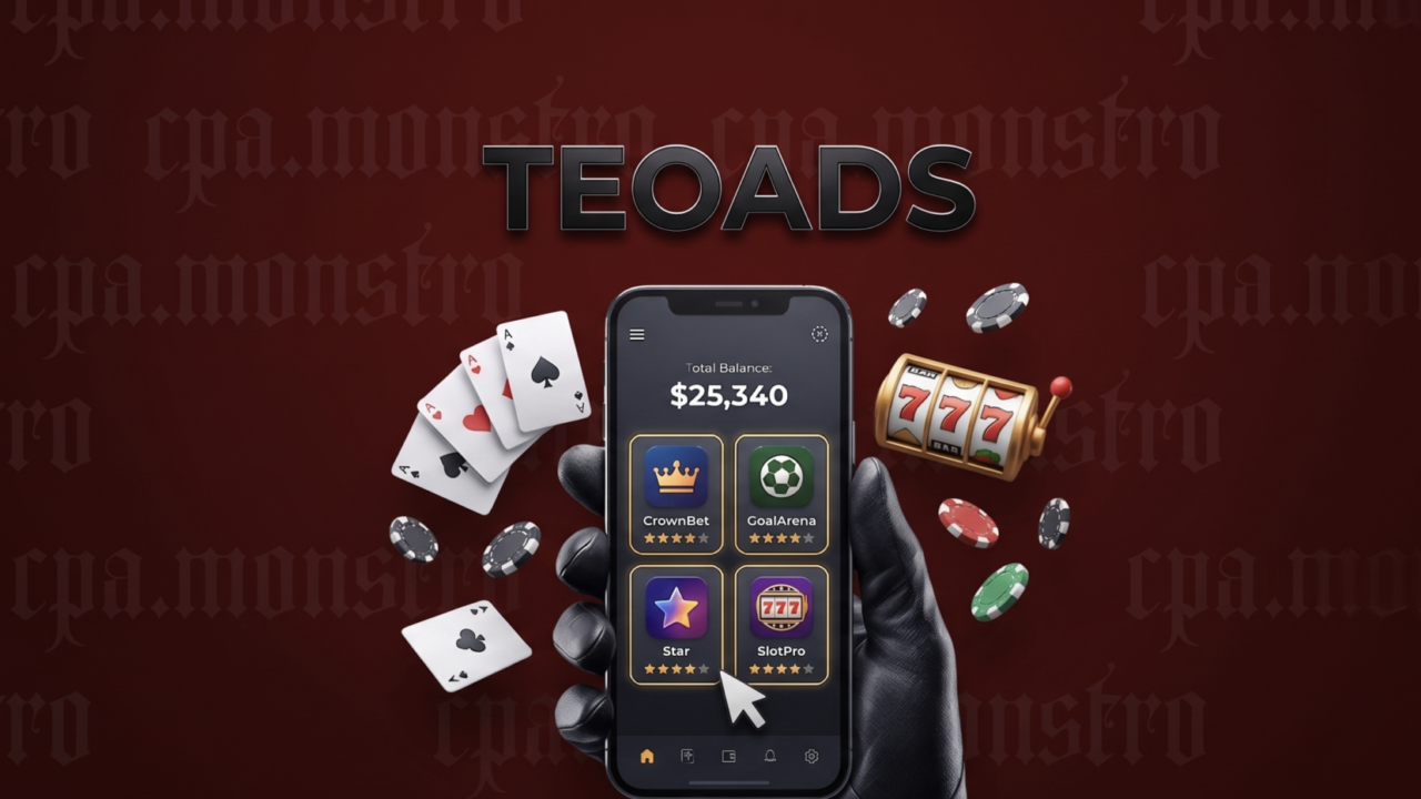 Обзор CPA-сети TeoAds: маркетплейс партнерских программ с 1000+ офферами в 50+ ГЕО