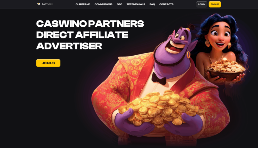 Обзор партнерской программы Caswino Partners: свежий инхаус-продукт под Tier-1