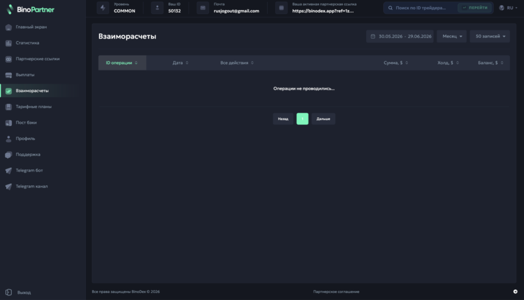 Обзор финансовой ПП BinoPartner — 80% RevShare на старте и высокий Reg2Dep
