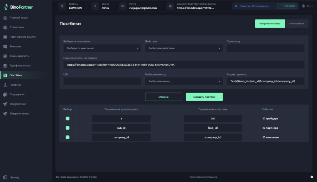 Обзор финансовой ПП BinoPartner — 80% RevShare на старте и высокий Reg2Dep