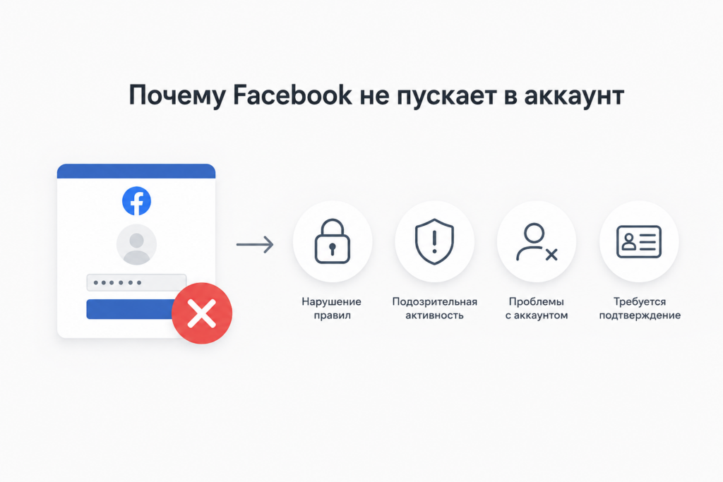 Ошибка при входе в Facebook*: почему не заходит и как исправить в 2026 году
