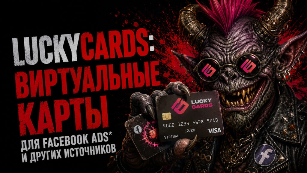 LuckyCards: виртуальные карты для Facebook Ads* и других источников