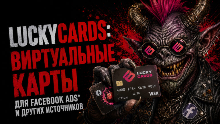 LuckyCards: виртуальные карты для Facebook Ads* и других источников