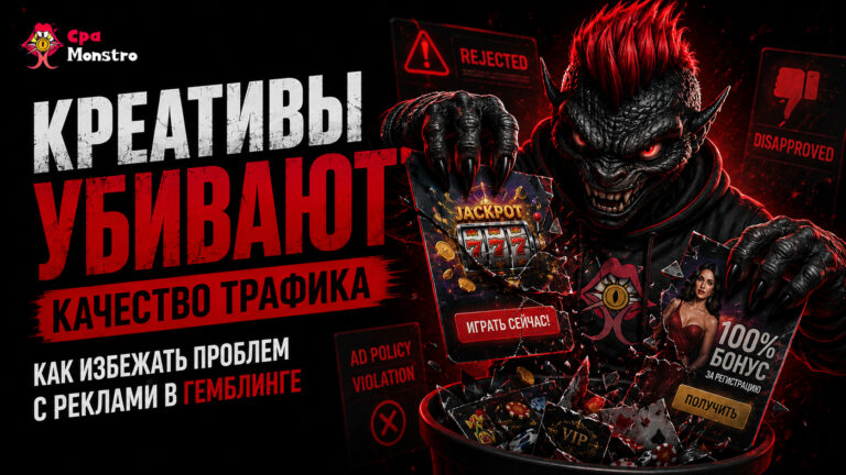 Креативы убивают качество трафика: как избежать проблем с реклами в гемблинге
